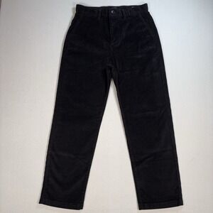 Gap Roomy Corduroy Pants Men's 29 (fits 30x28) Black Tapered Stretch